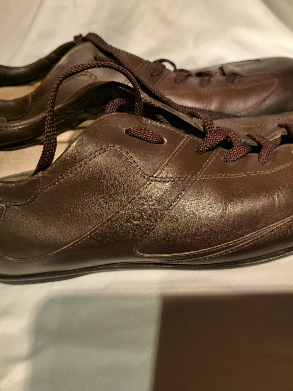 Men's Brown Leather Lace-Up Casual Tod's